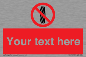 Custom Do Not Change Grinding Wheel Sign